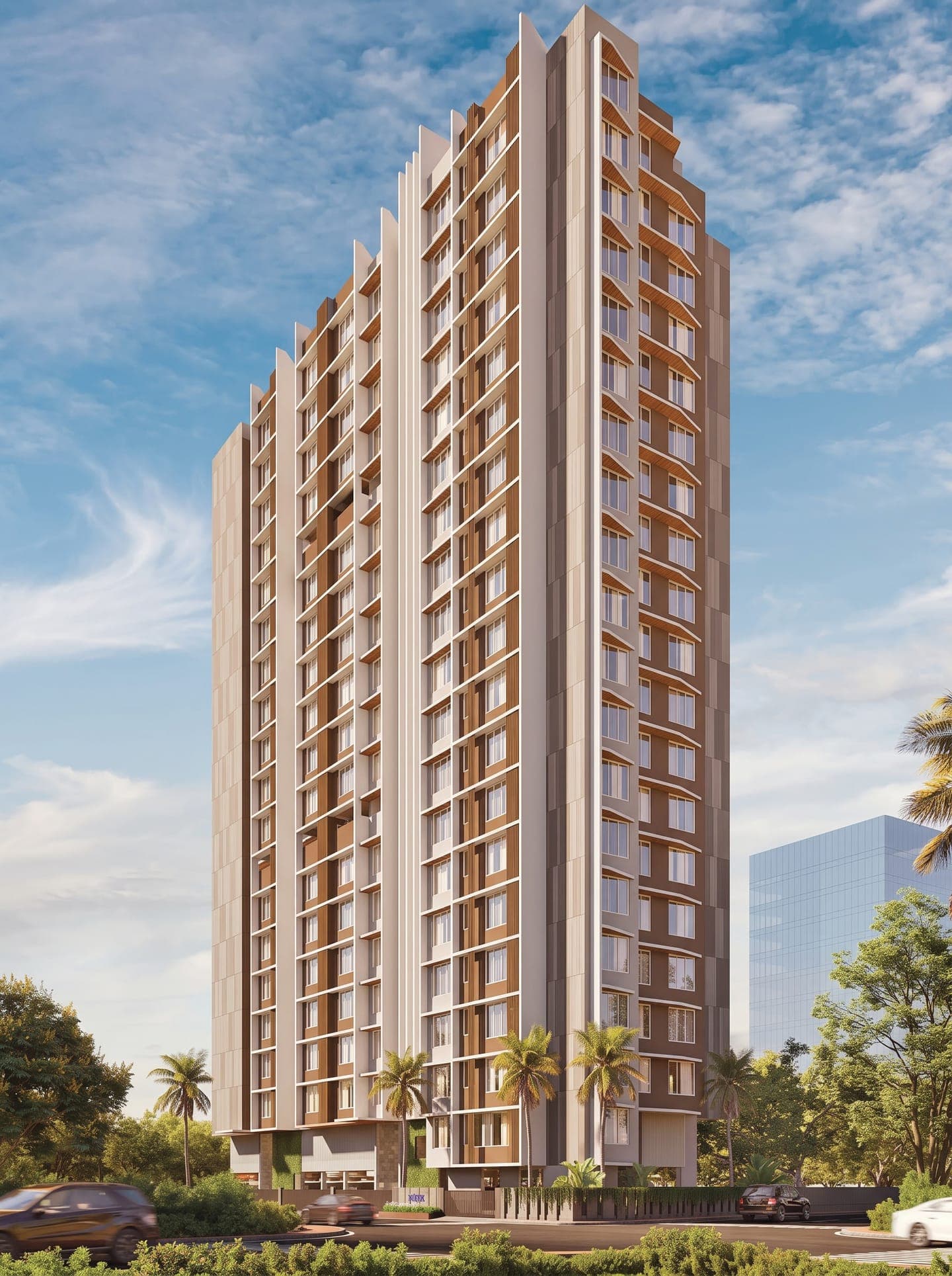 Gagan 45 residential tower in Nehru Nagar, Kurla East, Mumbai — architectural render