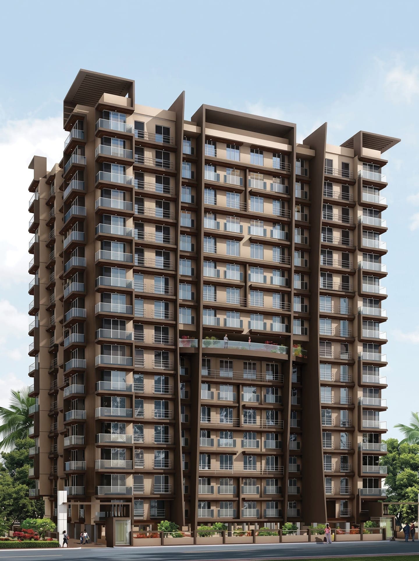 Ratnadeep residential tower in Tilak Nagar, Chembur West, Mumbai — architectural render